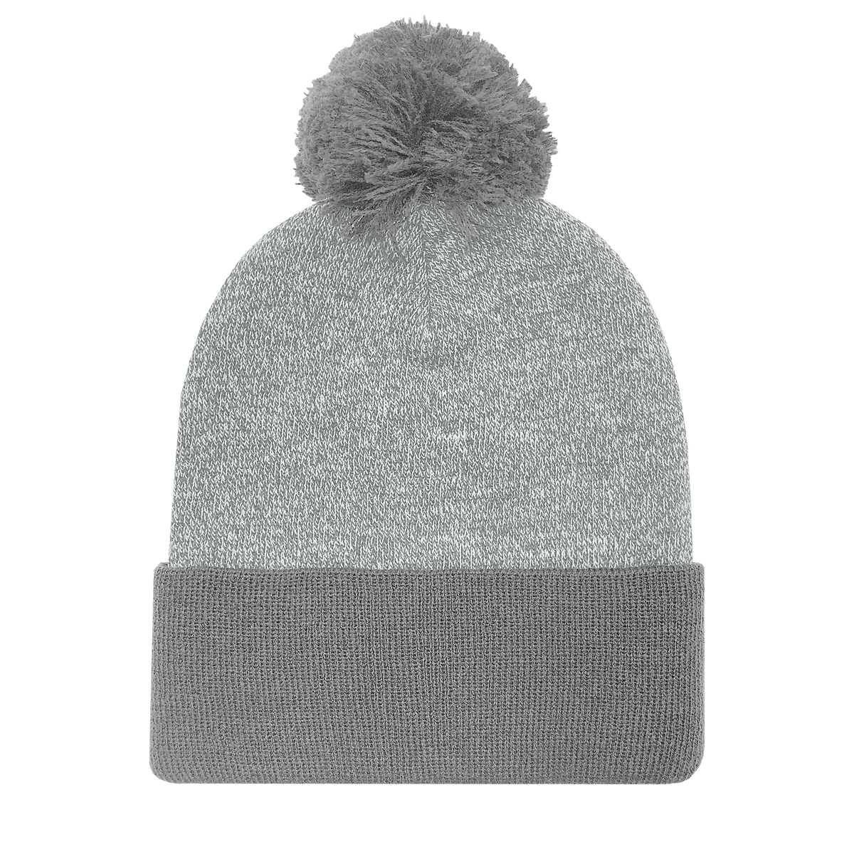 Marled Pom Cuff Beanie