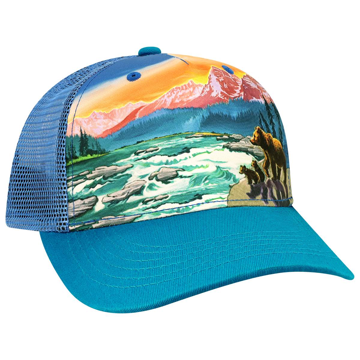 Youth 5 Panel Adj Trucker Hat