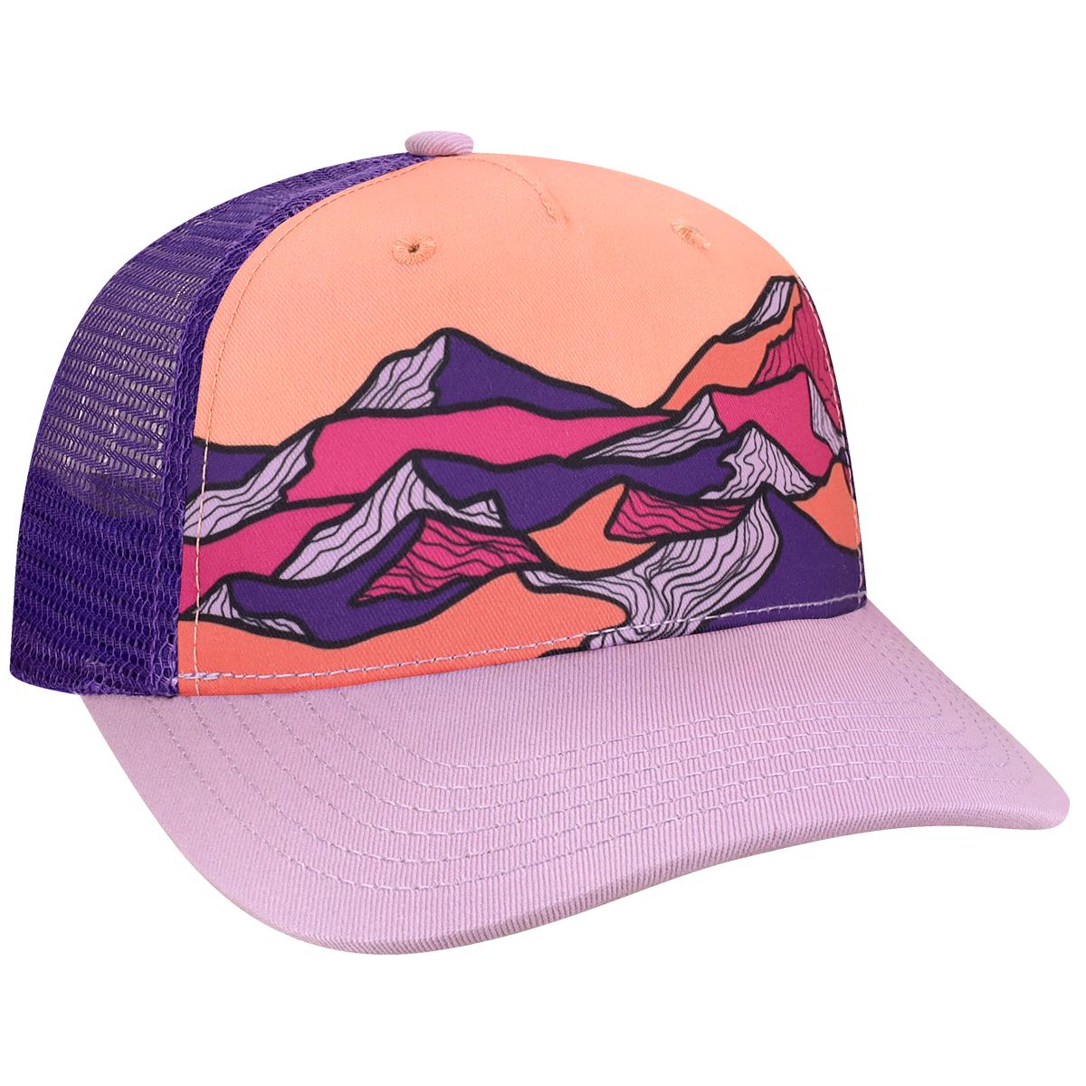 Youth 5 Panel Adj Trucker Hat