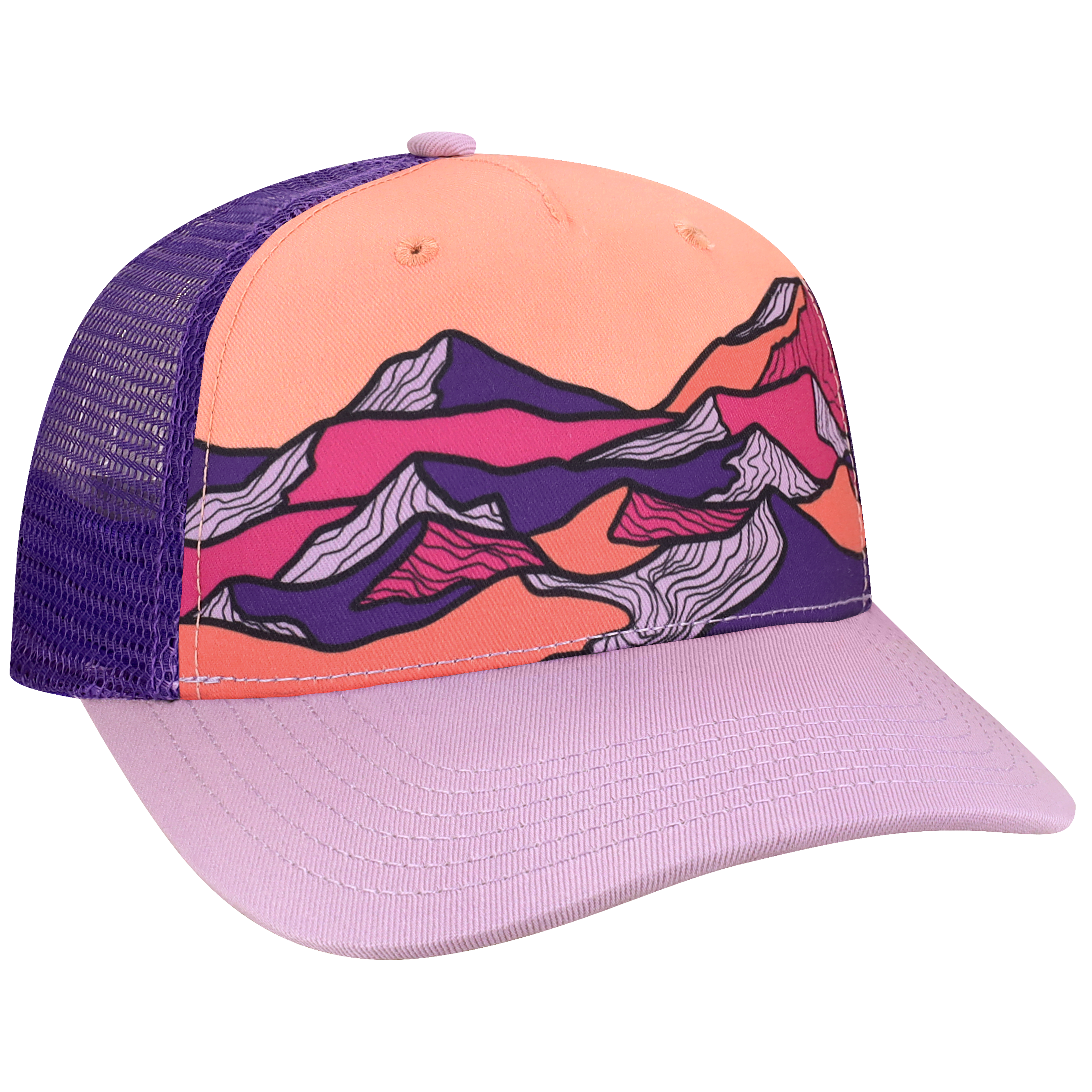 Youth 5 Panel Adj Trucker Hat