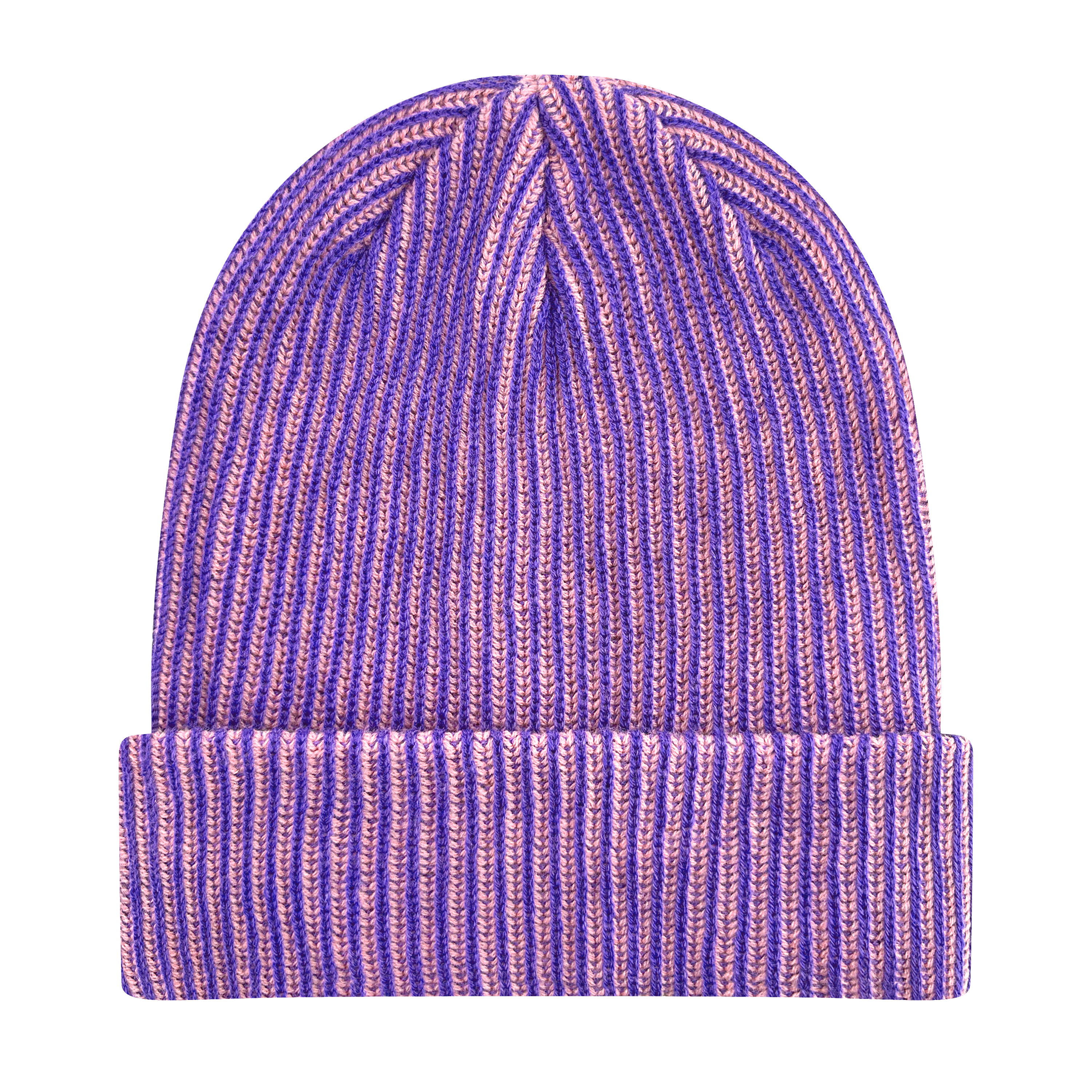 Frosty Pine Rib Cuff Beanie