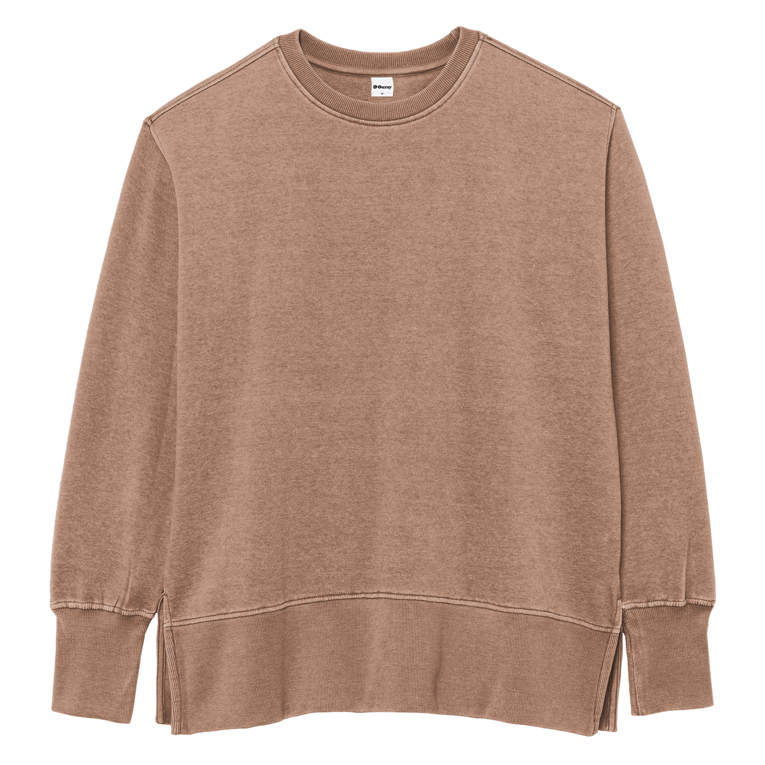 Womens Weathered Fleece Crew