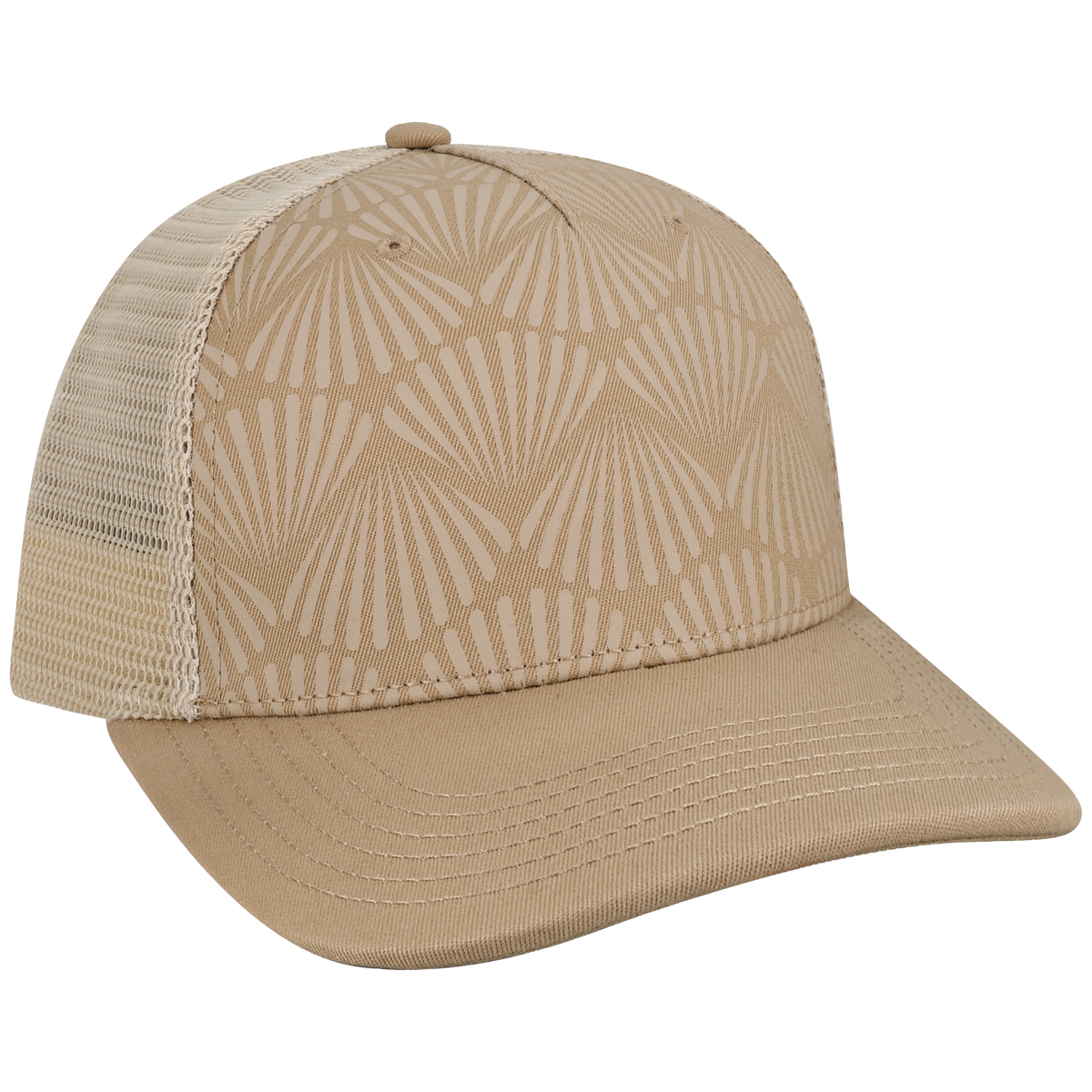 Structured 5 Panel Adj Trucker Hat