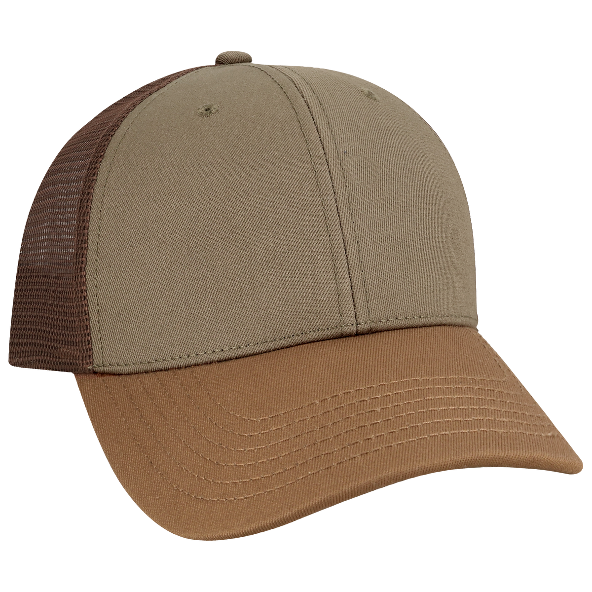 Structured 6 Panel Adj Trucker Hat