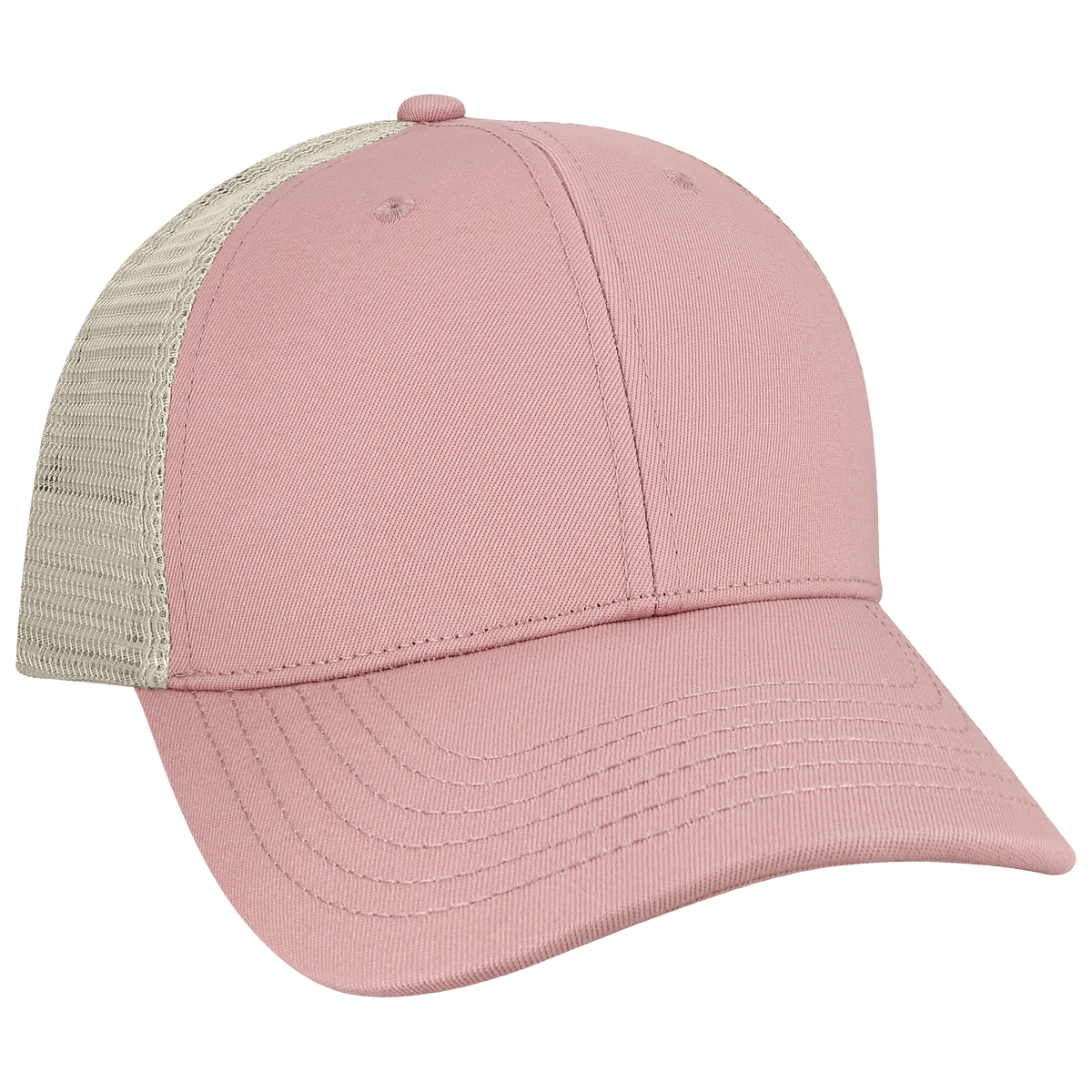 Structured 6 Panel Adj Trucker Hat