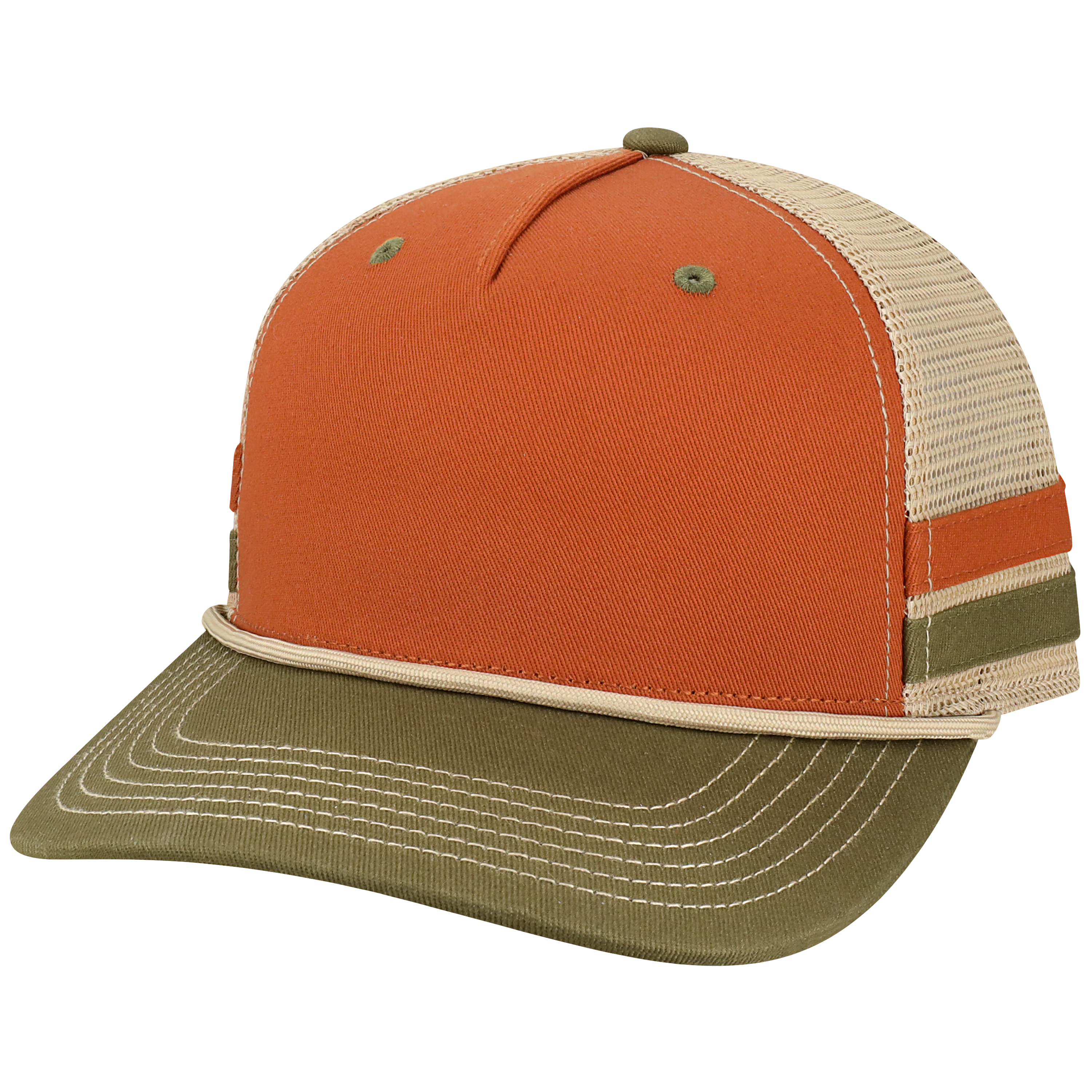 Bar 5 Panel Adj Trucker Hat