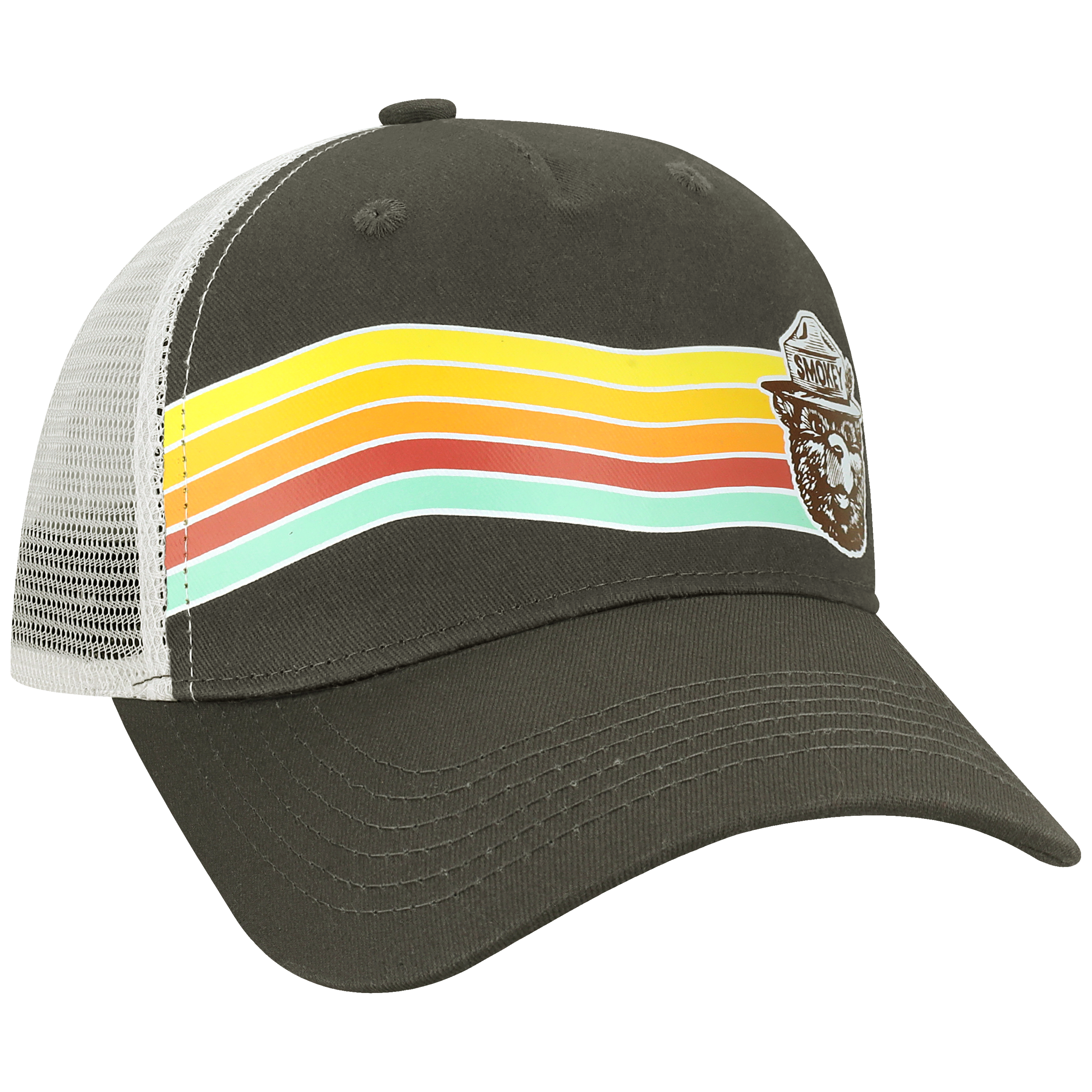 Structured 5 Panel Adj Trucker Hat