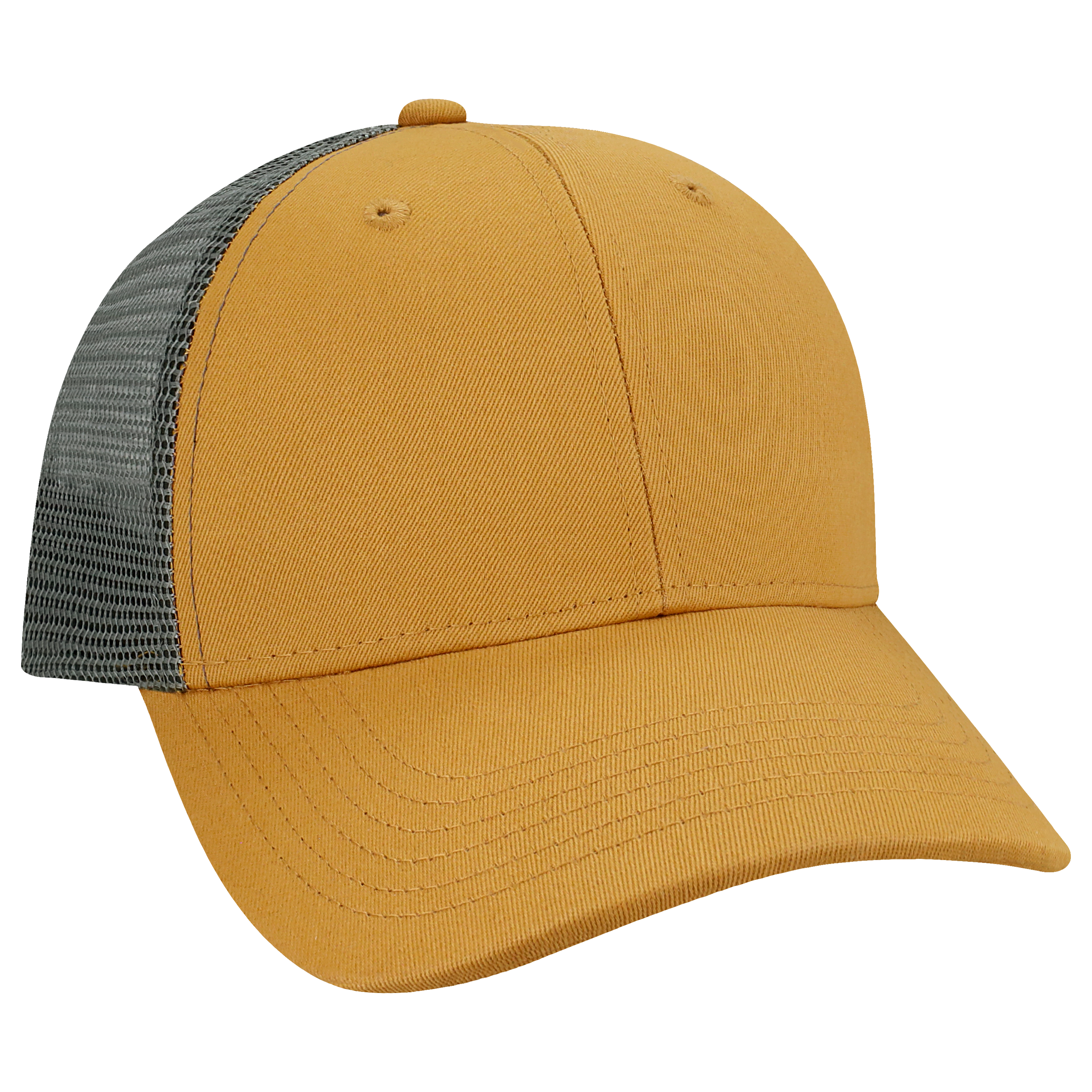 Structured 6 Panel Adj Trucker Hat