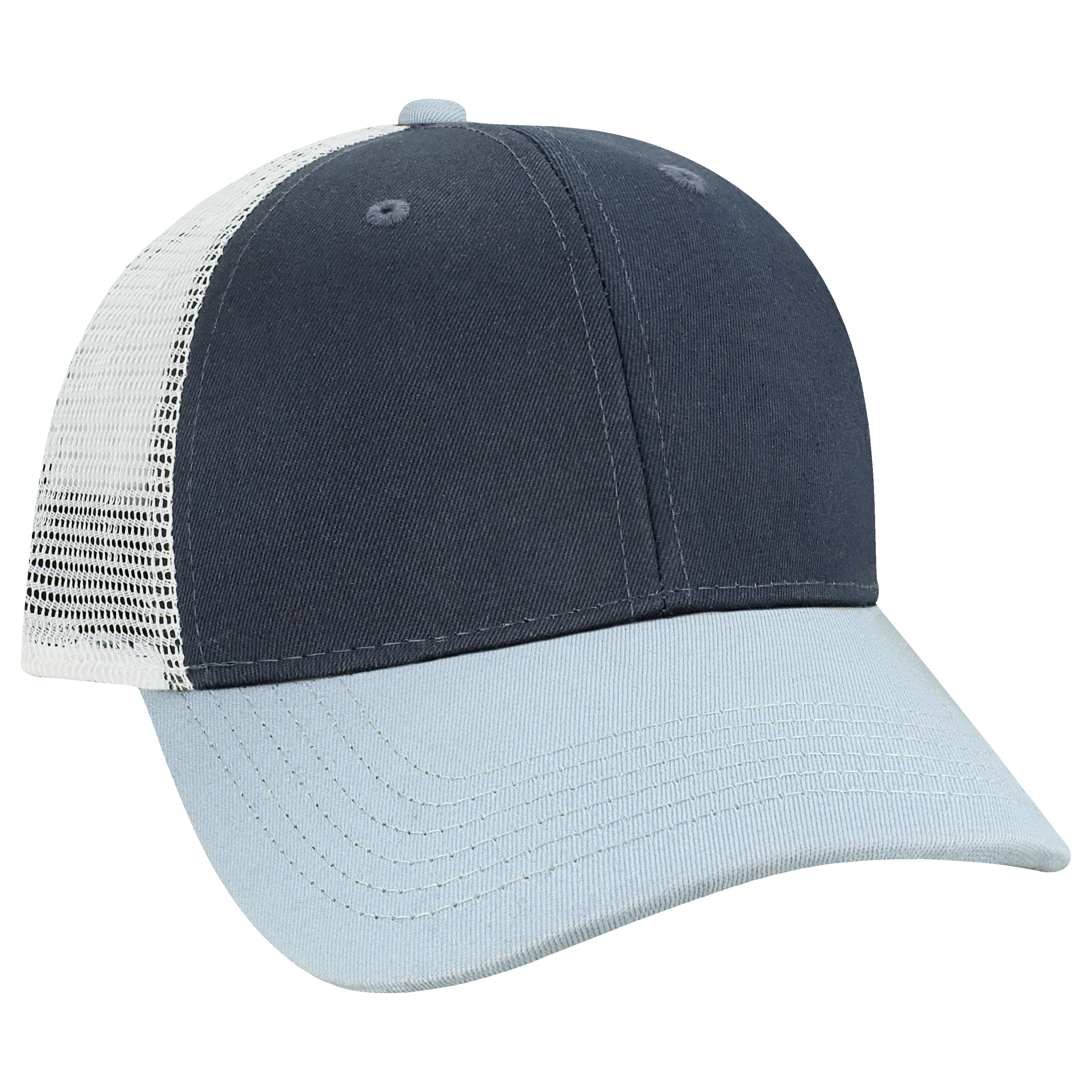 Structured 6 Panel Adj Trucker Hat