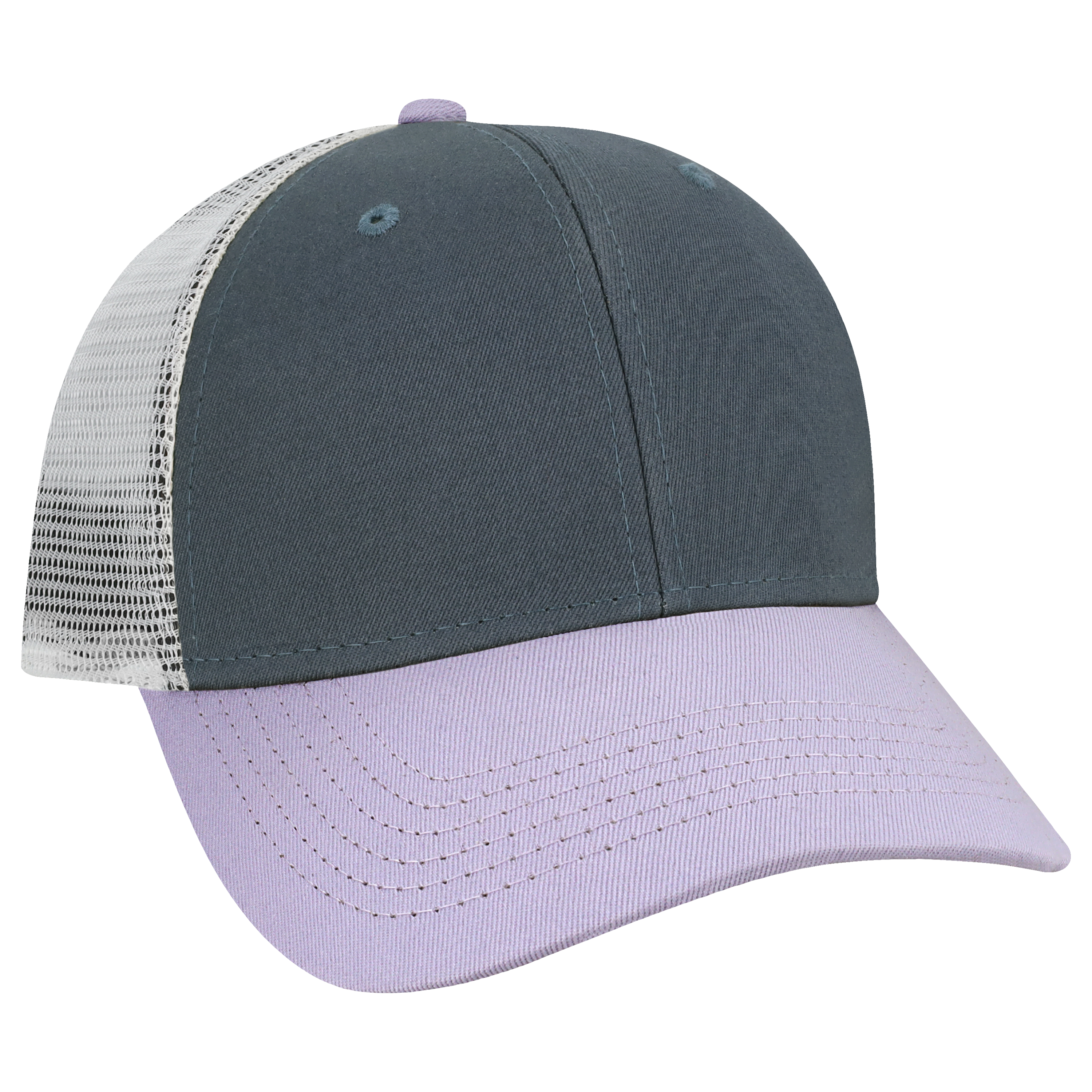 Structured 6 Panel Adj Trucker Hat