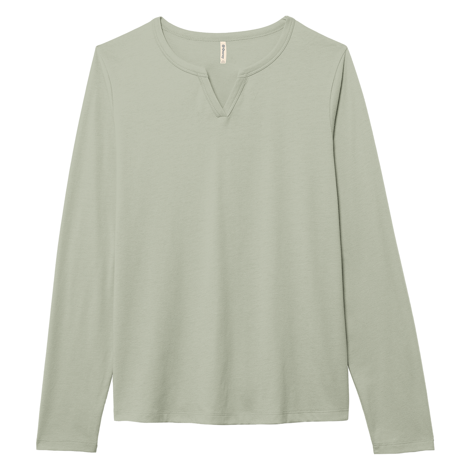 Essentials Women's Long Sleeve Notch Neck Tee