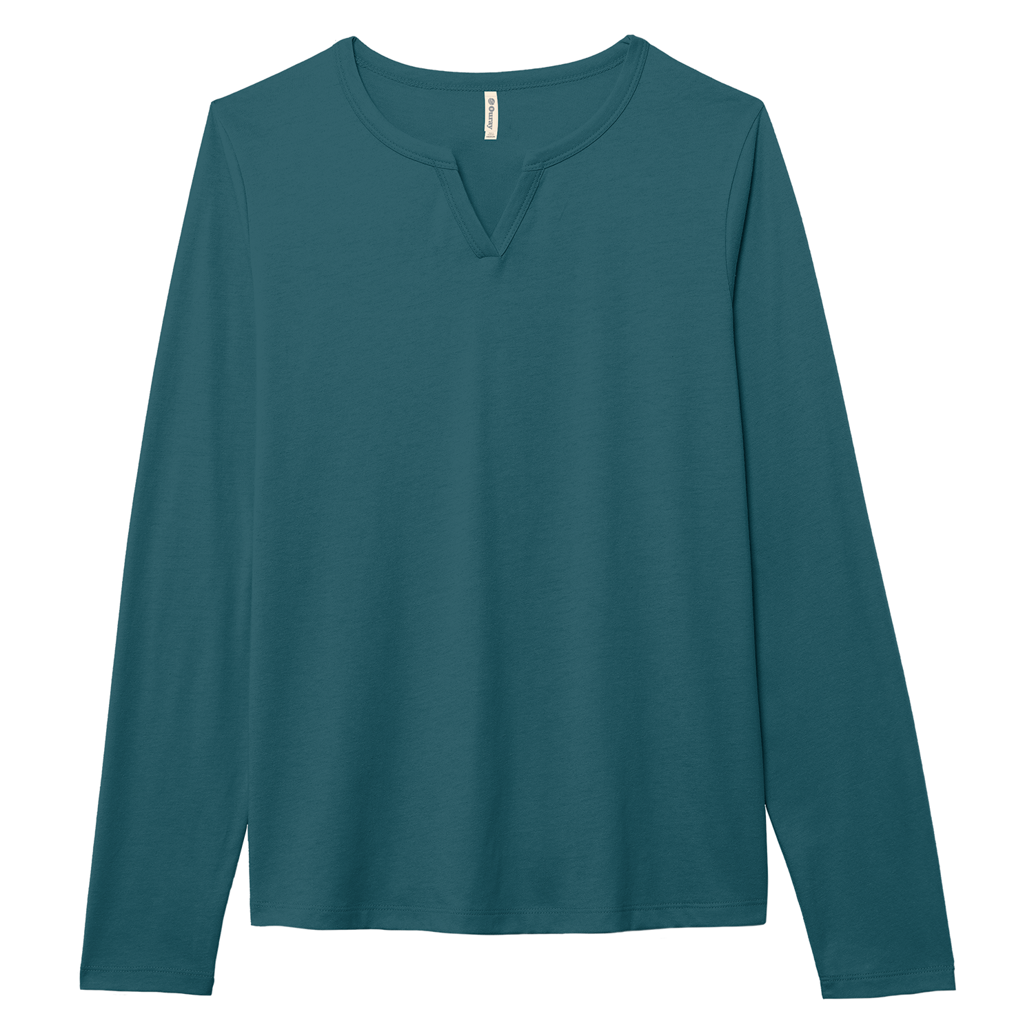 Essentials Women's Long Sleeve Notch Neck Tee