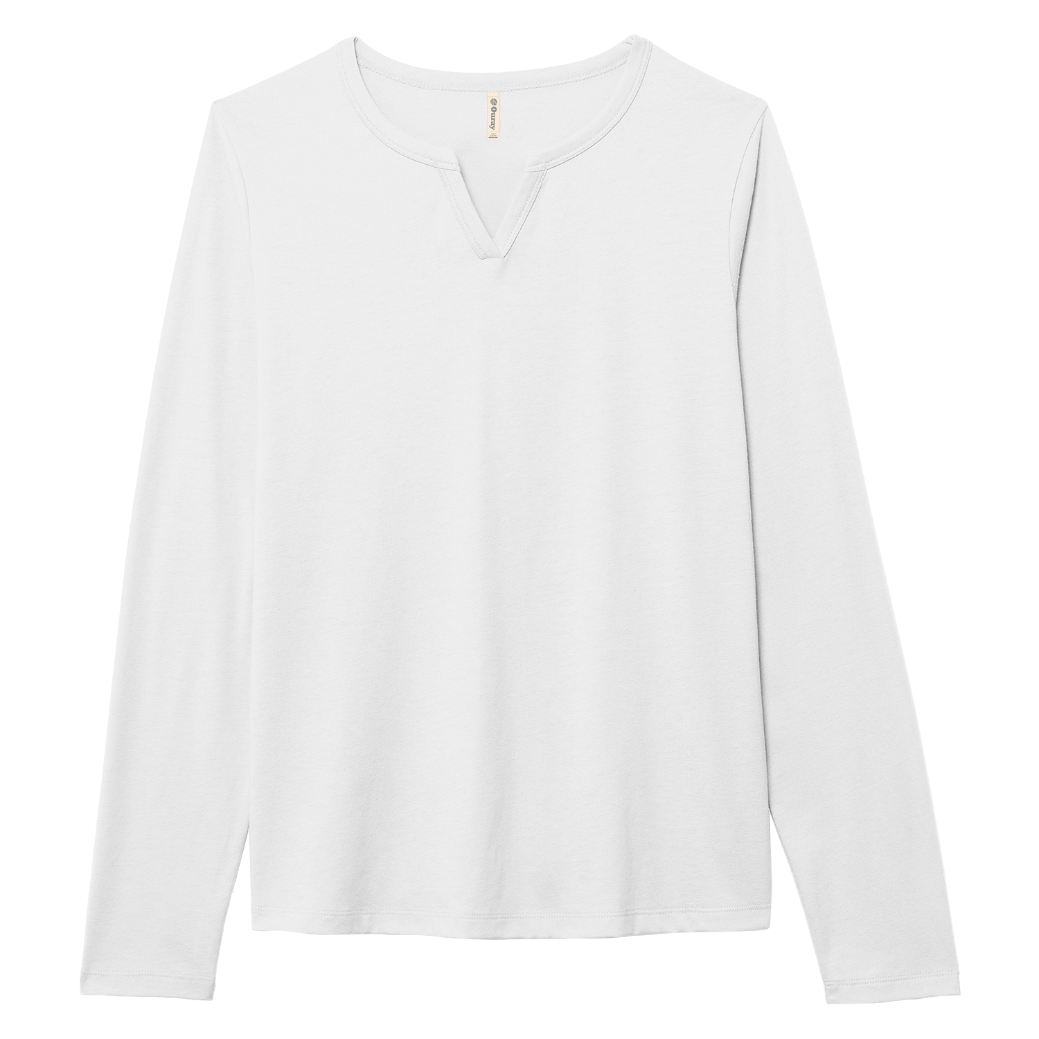 Essentials Women's Long Sleeve Notch Neck T-Shirt