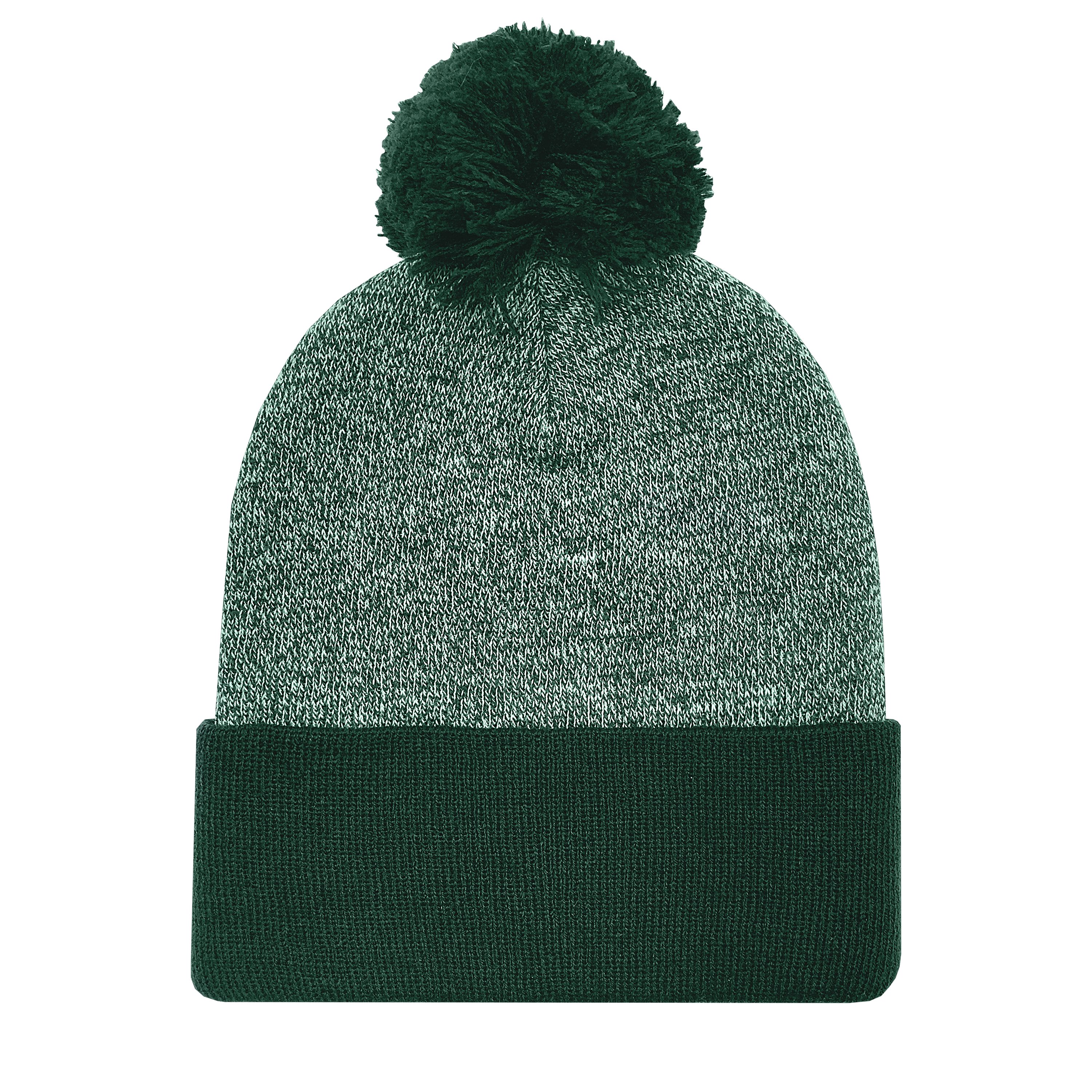 Marled Pom Cuff Beanie