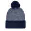 Marled Pom Cuff Beanie