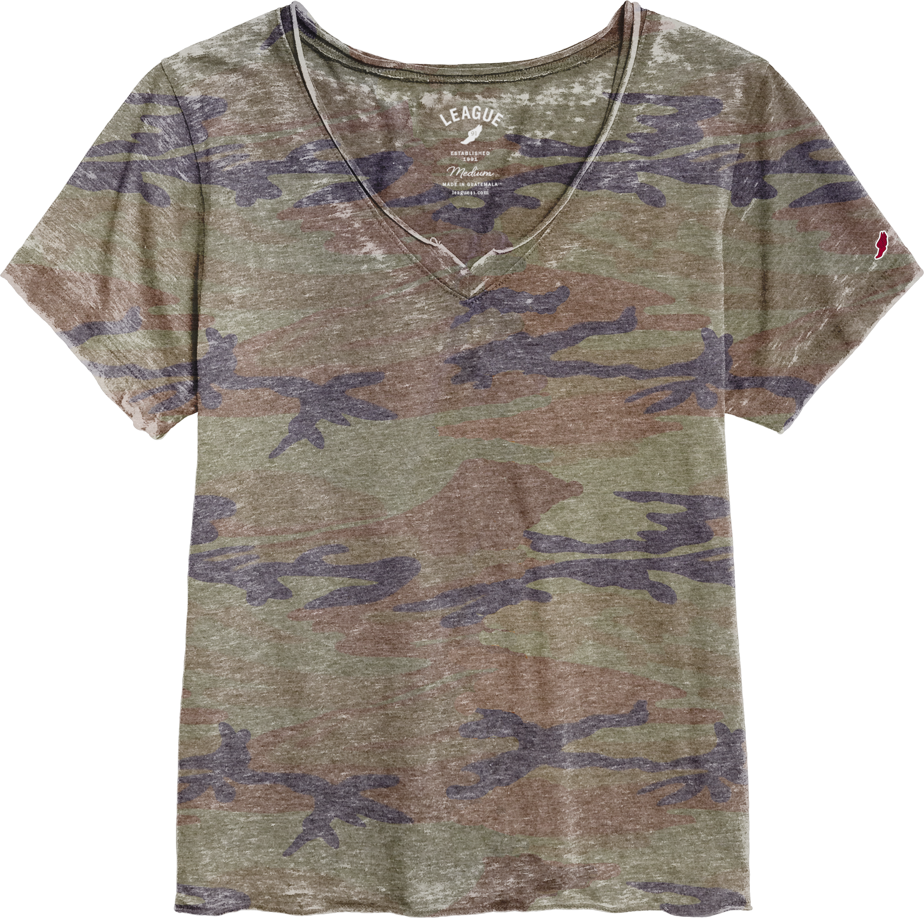 Burnout Loose Fit V-Neck