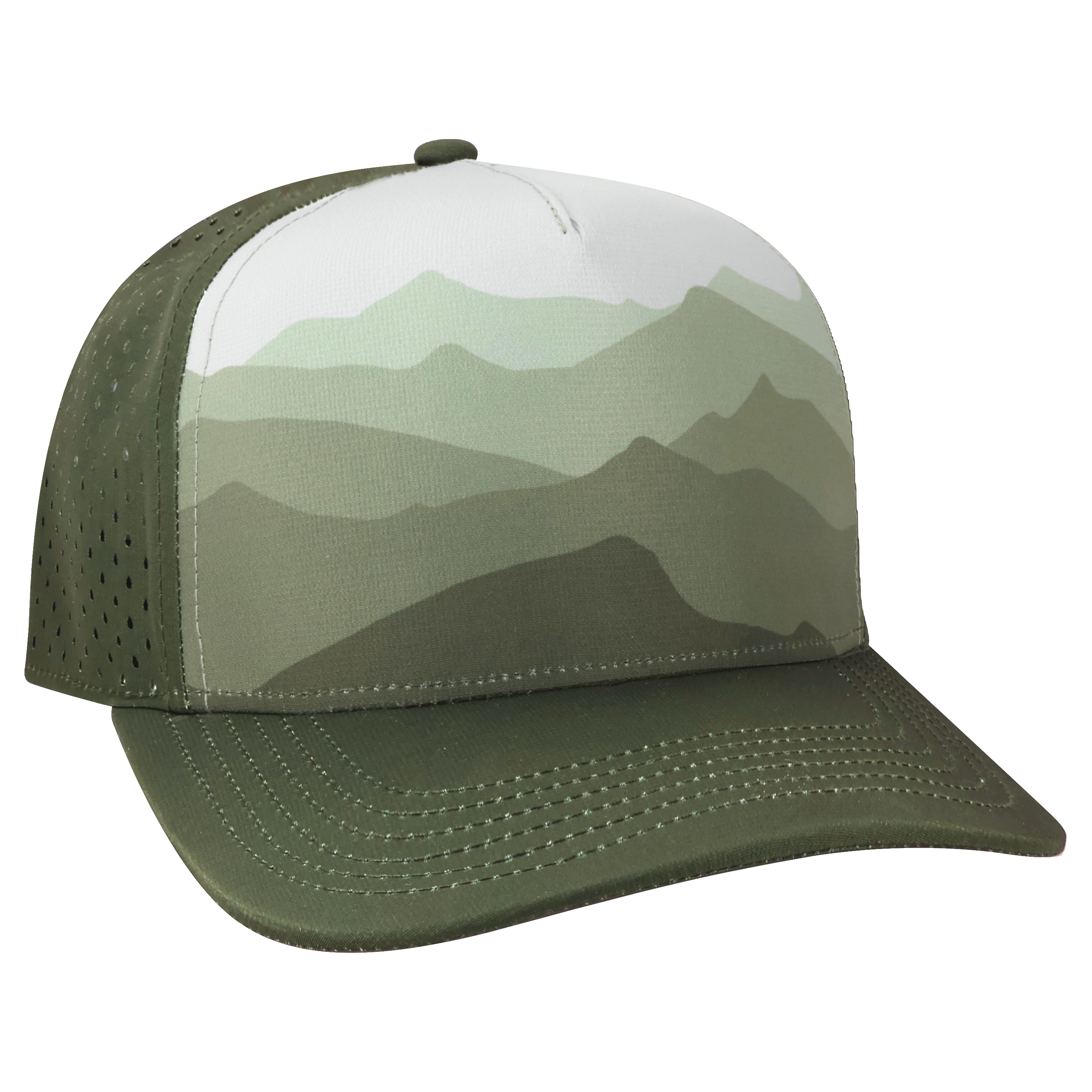 Vista 5 Panel High Crown Adj Hat