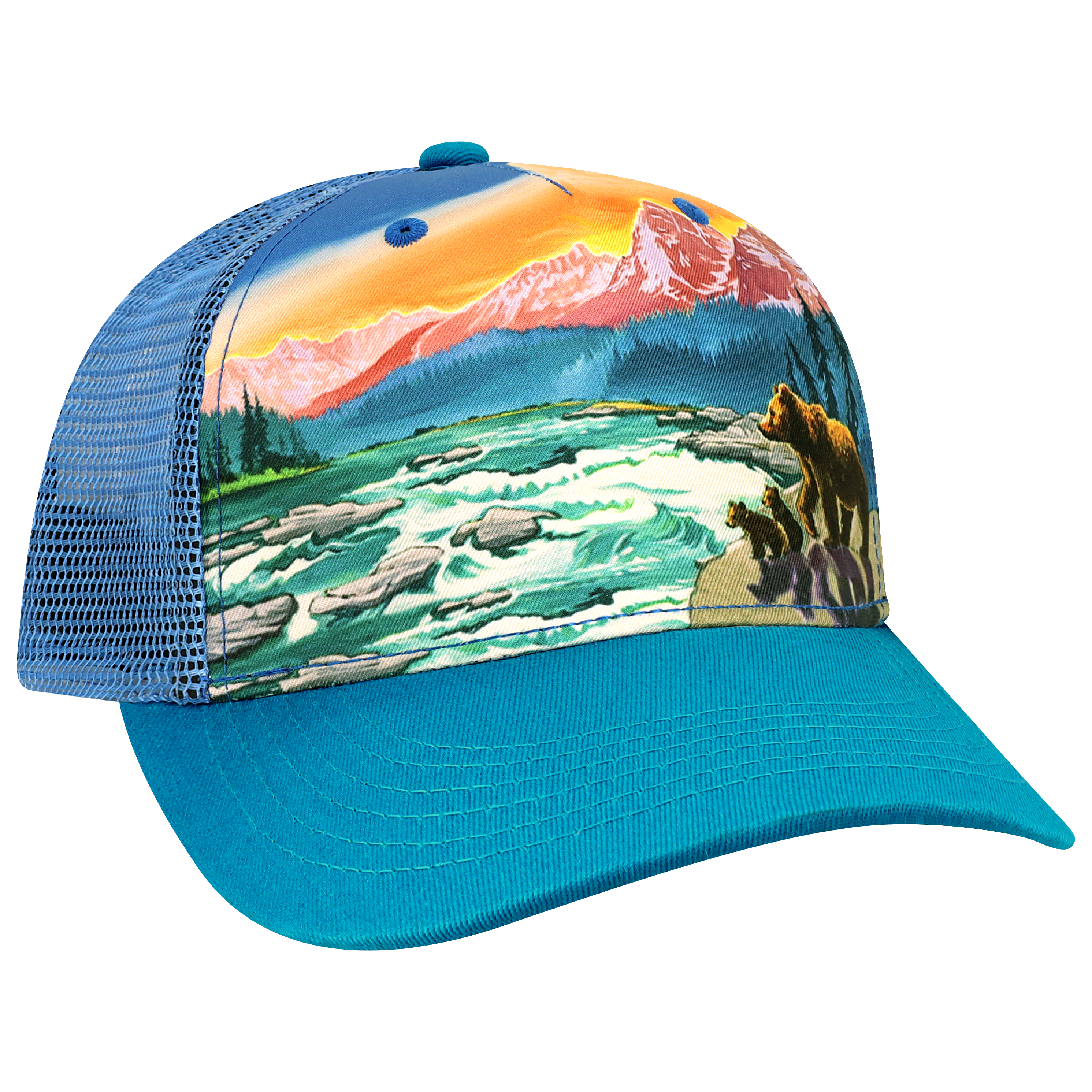 Youth 5 Panel Adj Trucker Hat